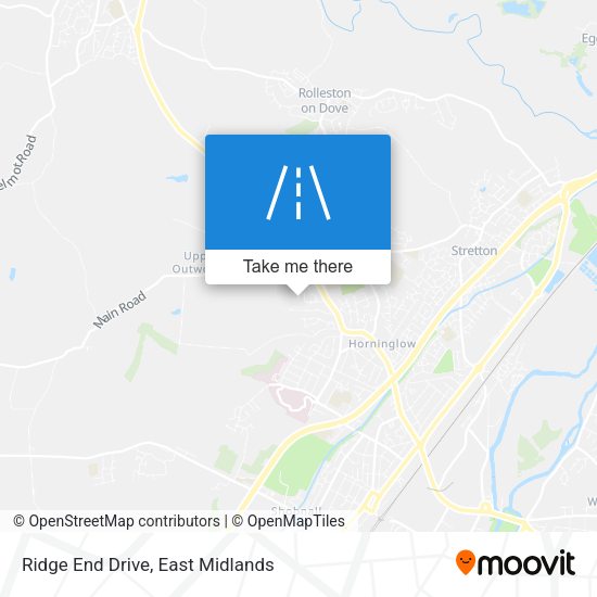 Ridge End Drive map