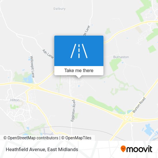 Heathfield Avenue map