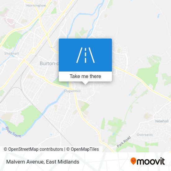 Malvern Avenue map