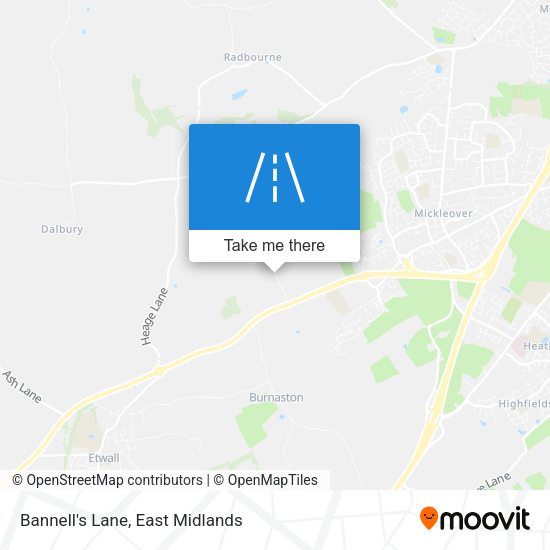 Bannell's Lane map