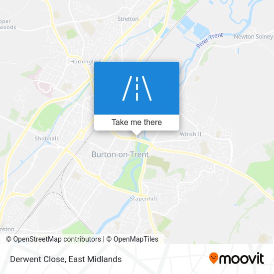Derwent Close map