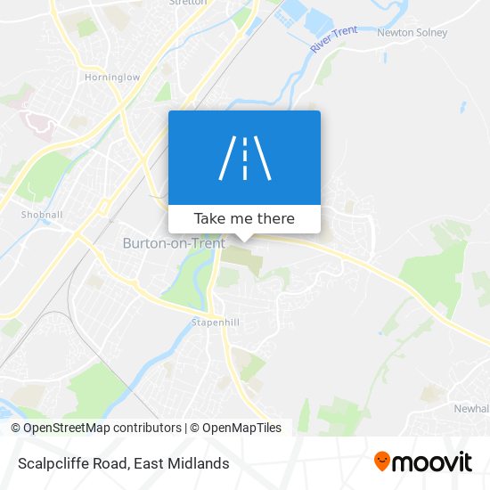 Scalpcliffe Road map