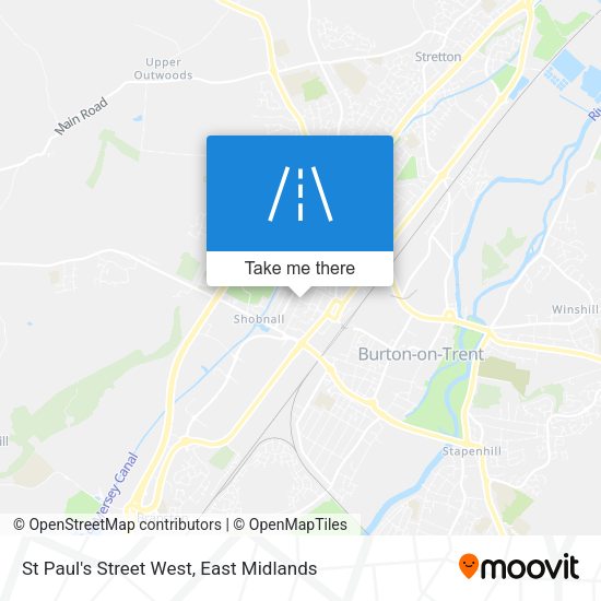 St Paul's Street West map