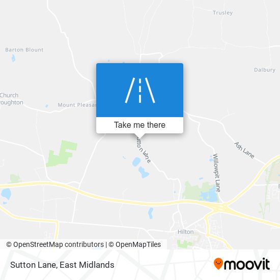 Sutton Lane map