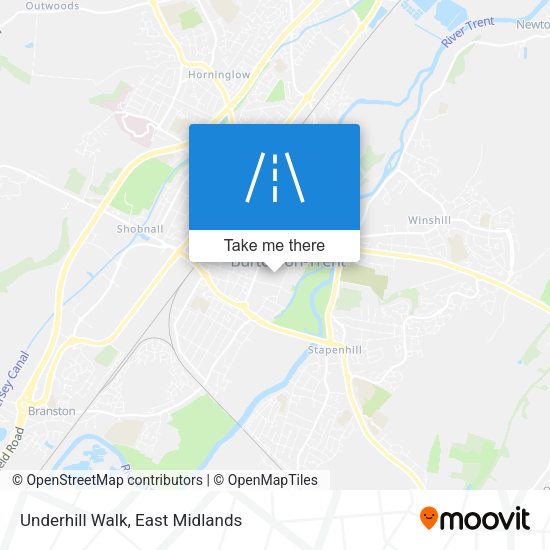Underhill Walk map