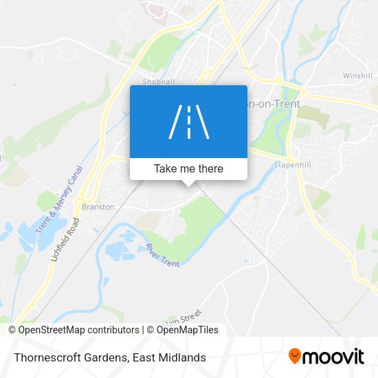 Thornescroft Gardens map