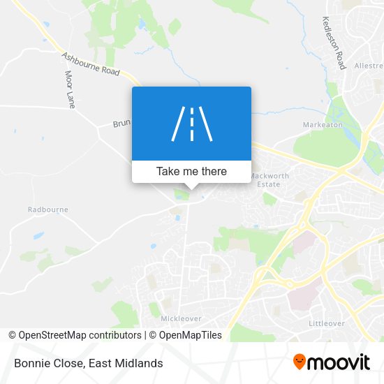 Bonnie Close map