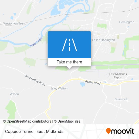 Coppice Tunnel map
