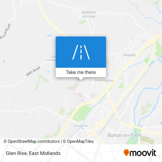 Glen Rise map