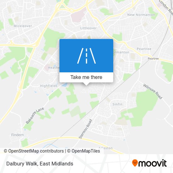 Dalbury Walk map