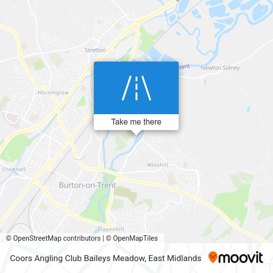 Coors Angling Club Baileys Meadow map