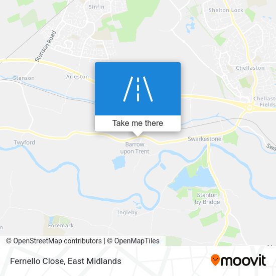 Fernello Close map