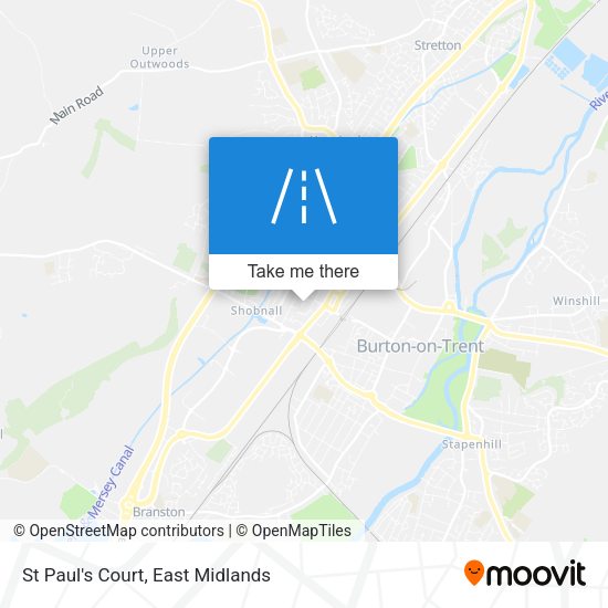 St Paul's Court map