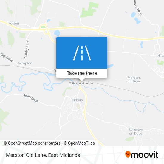 Marston Old Lane map