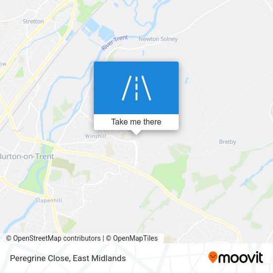 Peregrine Close map