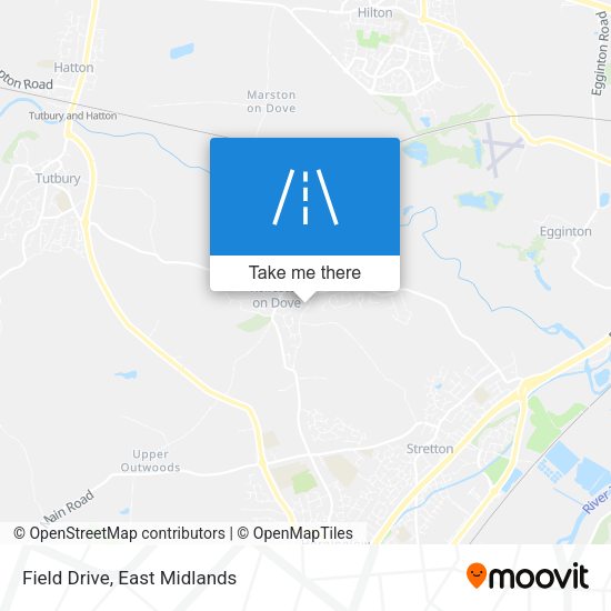 Field Drive map