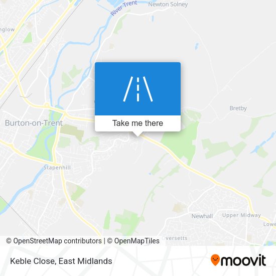 Keble Close map