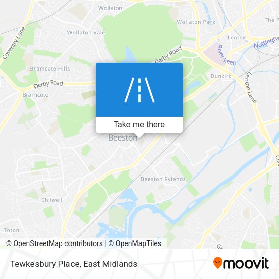Tewkesbury Place map