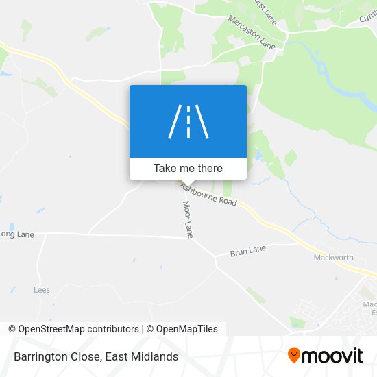 Barrington Close map