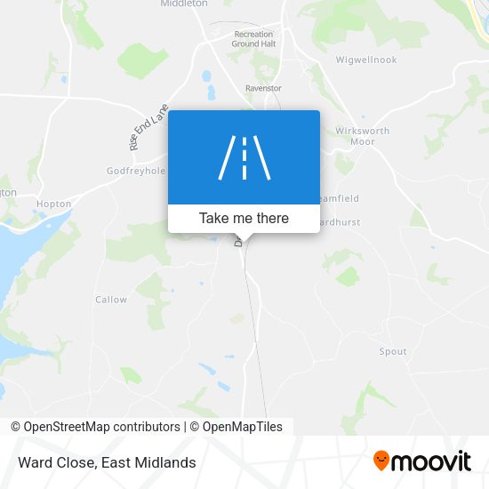 Ward Close map