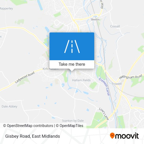 Gisbey Road map