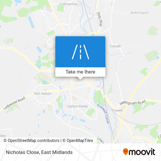 Nicholas Close map