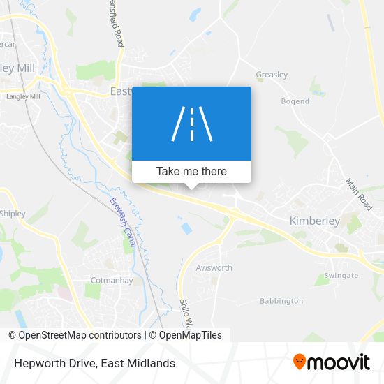 Hepworth Drive map