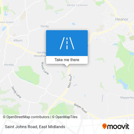 Saint Johns Road map