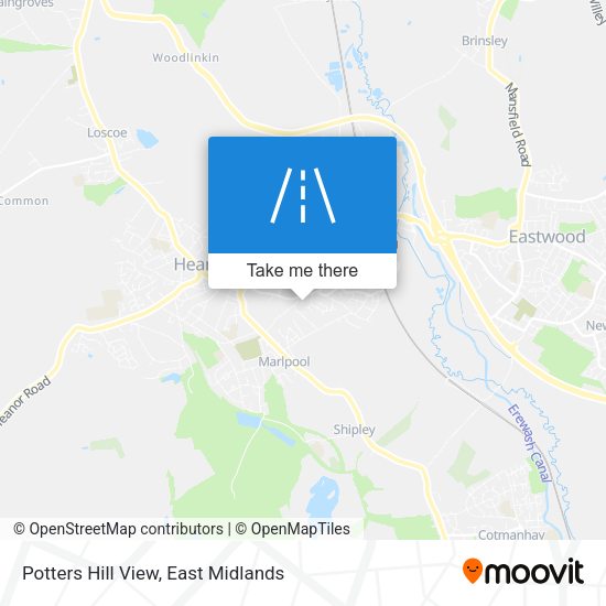 Potters Hill View map