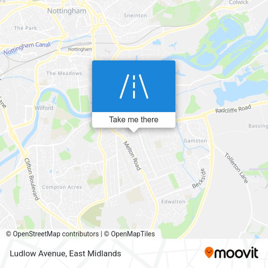 Ludlow Avenue map