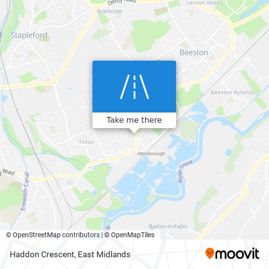 Haddon Crescent map