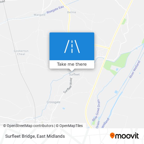 Surfleet Bridge map