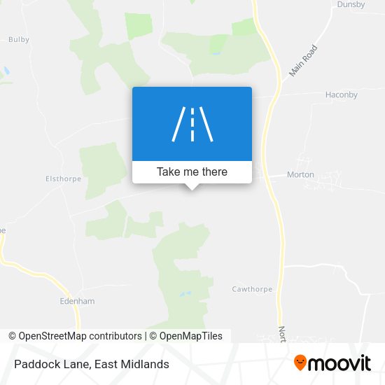 Paddock Lane map