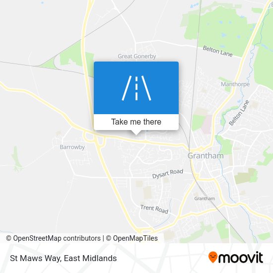 St Maws Way map