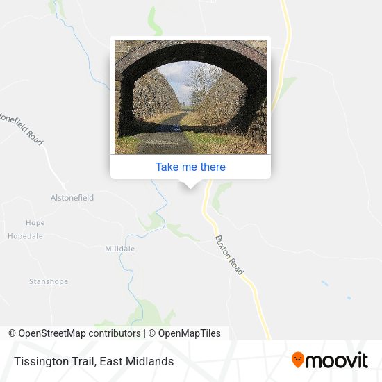 Tissington Trail map