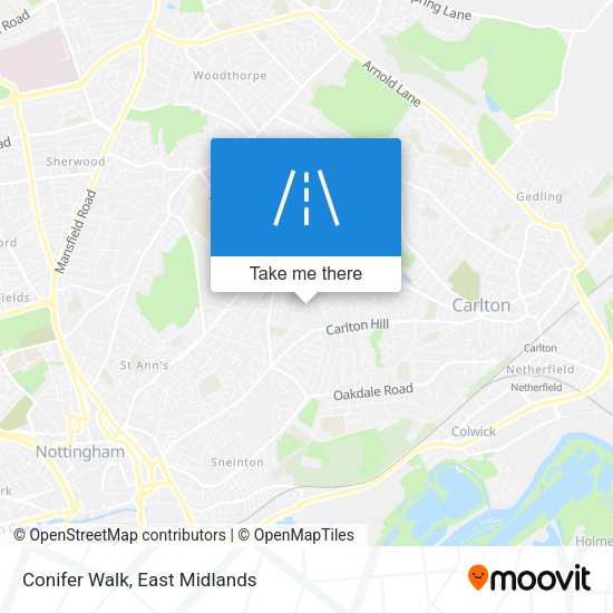 Conifer Walk map