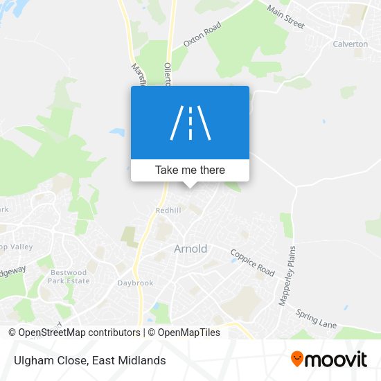 Ulgham Close map