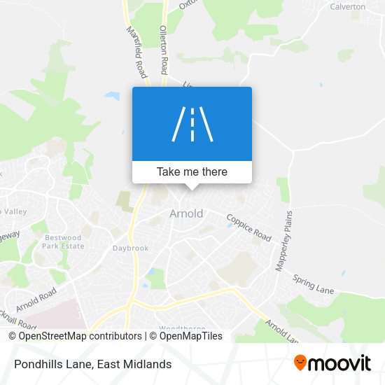 Pondhills Lane map