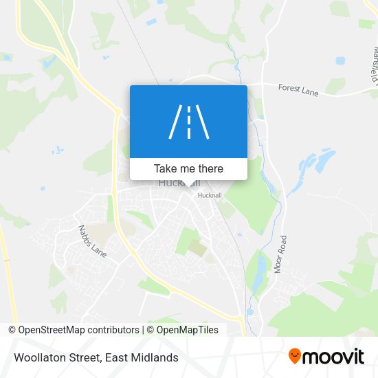 Woollaton Street map