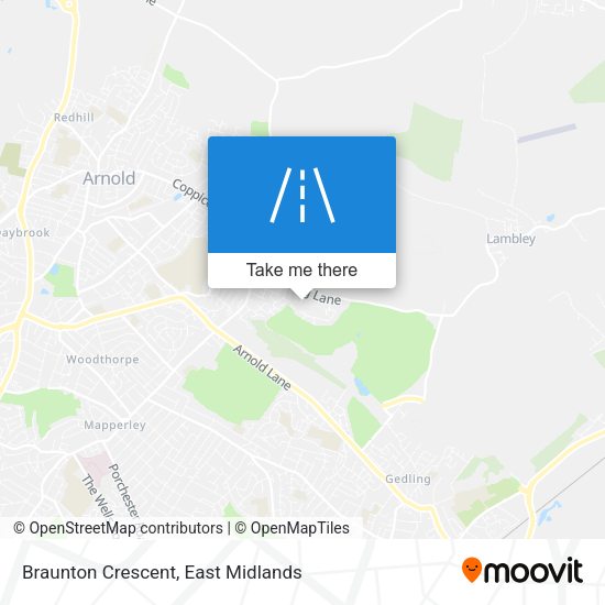 Braunton Crescent map
