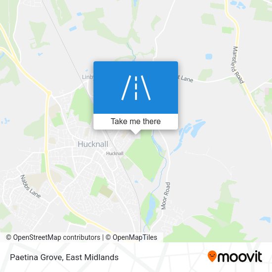 Paetina Grove map