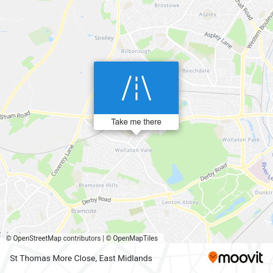 St Thomas More Close map