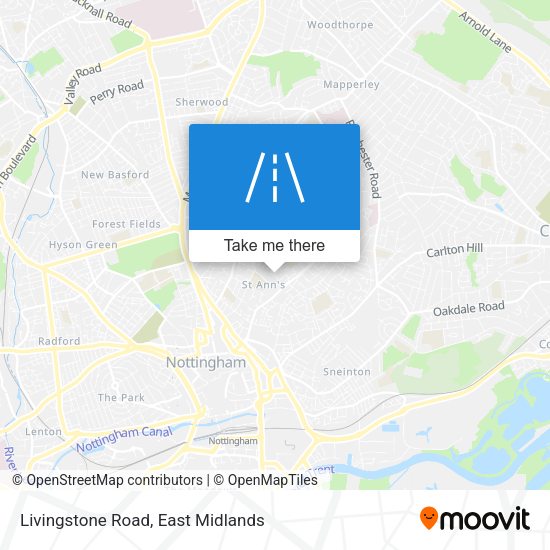 Livingstone Road map