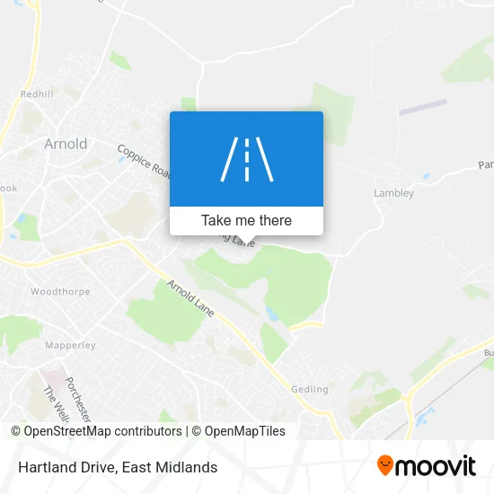 Hartland Drive map