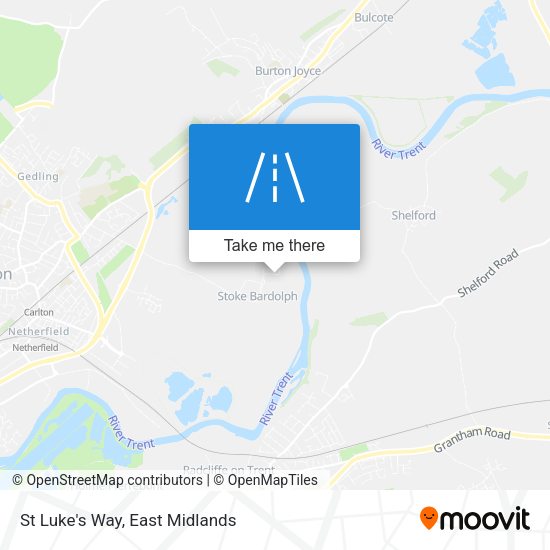 St Luke's Way map