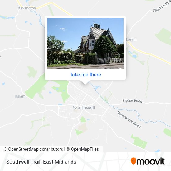 Southwell Trail map