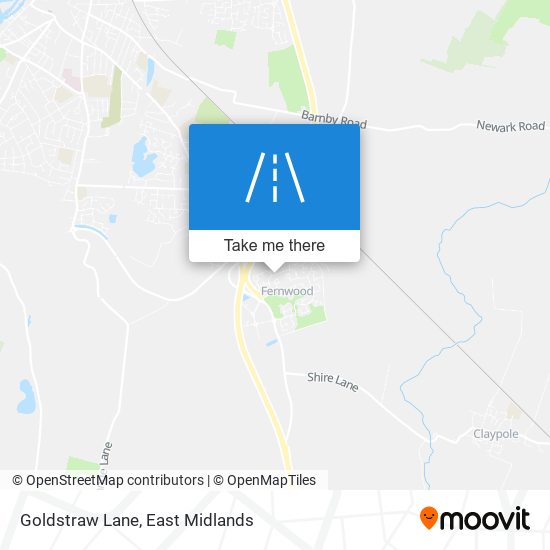 Goldstraw Lane map