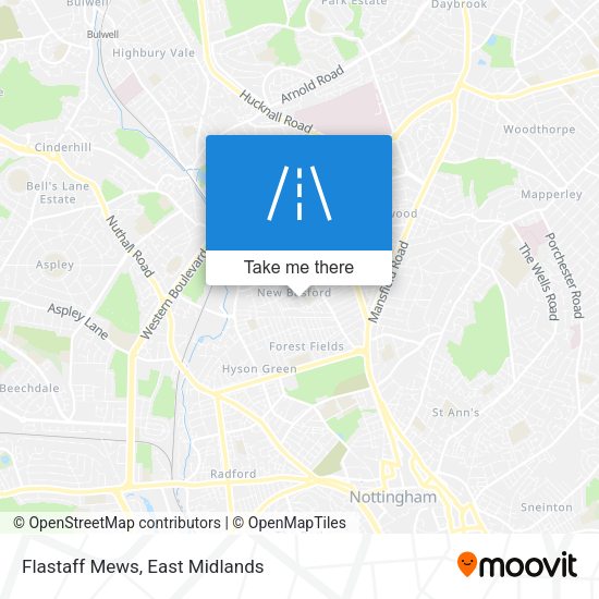 Flastaff Mews map
