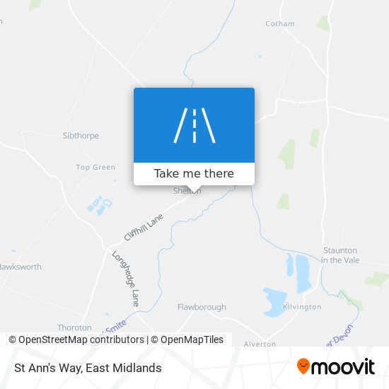 St Ann's Way map