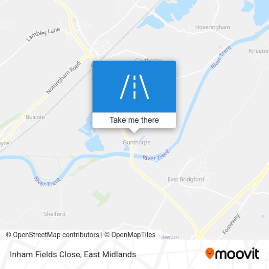 Inham Fields Close map